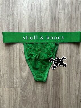 Skull & Bones | Dragon Burnout Thong in Green (Small)